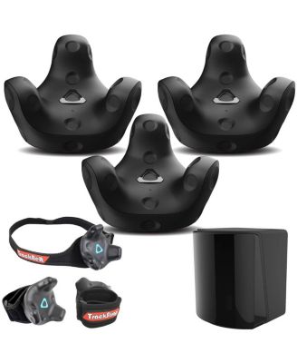 VIVE Tracker 3.0 VR Full Body Tracking Bundle - Base Station 2.0, TrackBelt & TrackStraps 3 Pack