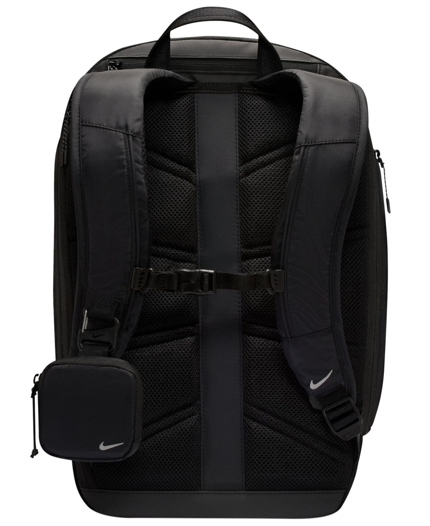 Рюкзак Nike Unisex Commute Zippered Travel, цвет: Чёрный / Серебряный — фото 2