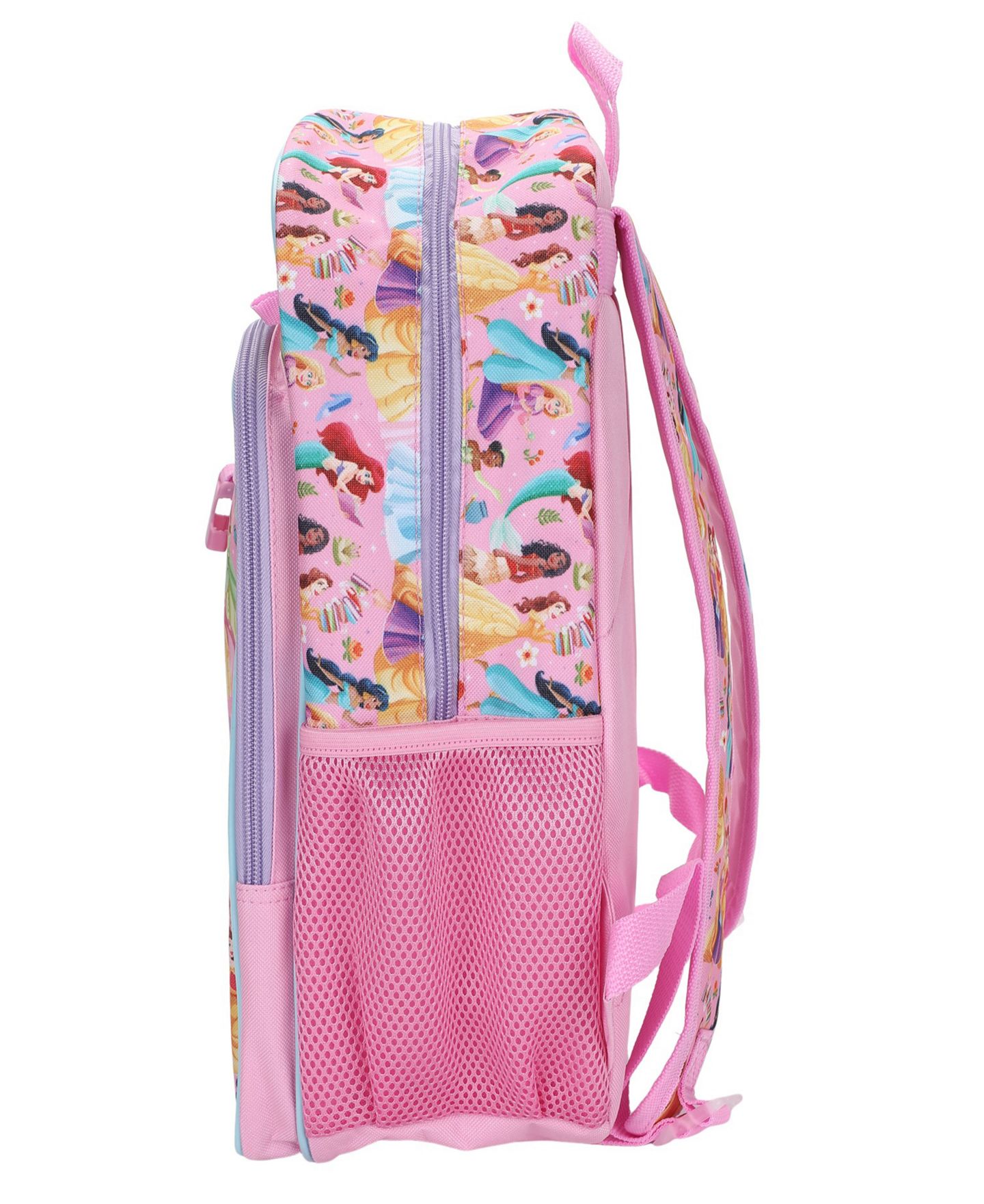 Сумки Disney Princess All Over Print Backpack, Lunch Bag, Pencil Case and Key Chain, 4-Piece Set для девочек, цвет: Розовый — фото 5