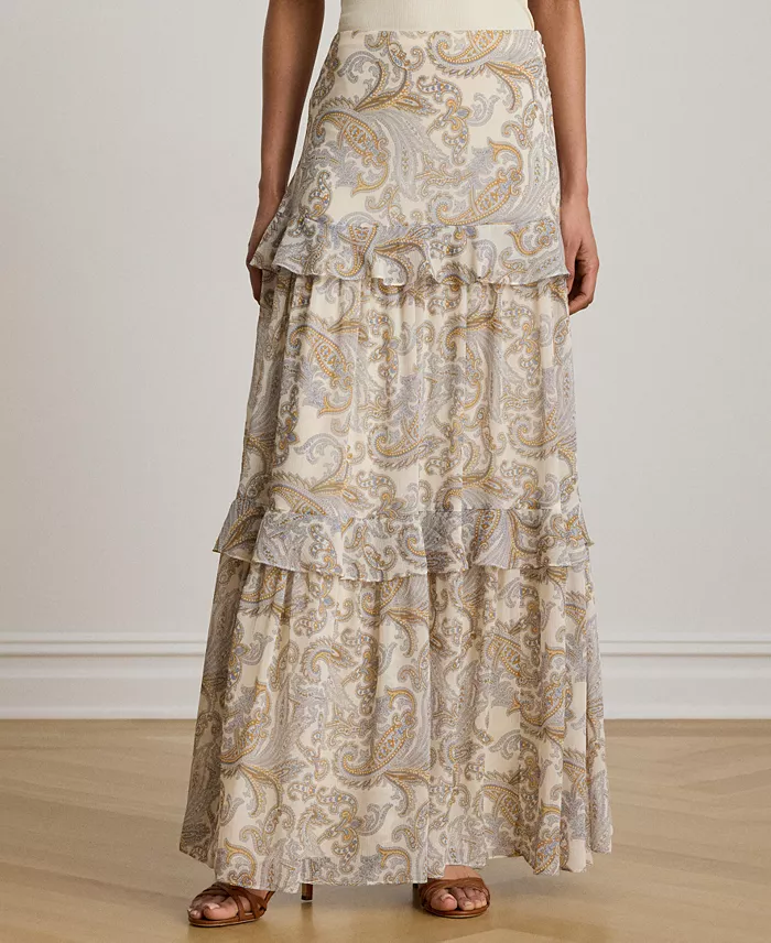 Women's Tiered A-Line Maxi Skirt