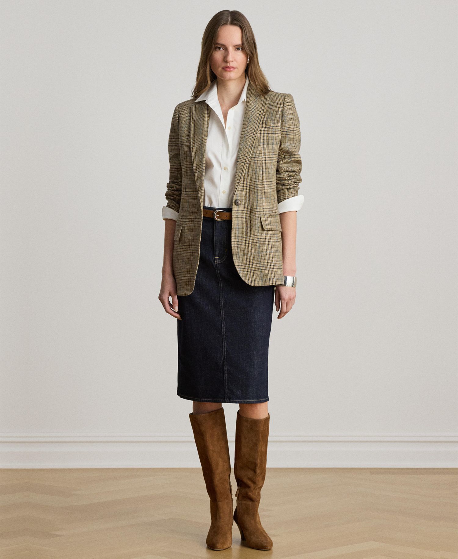Denim Pencil Skirt