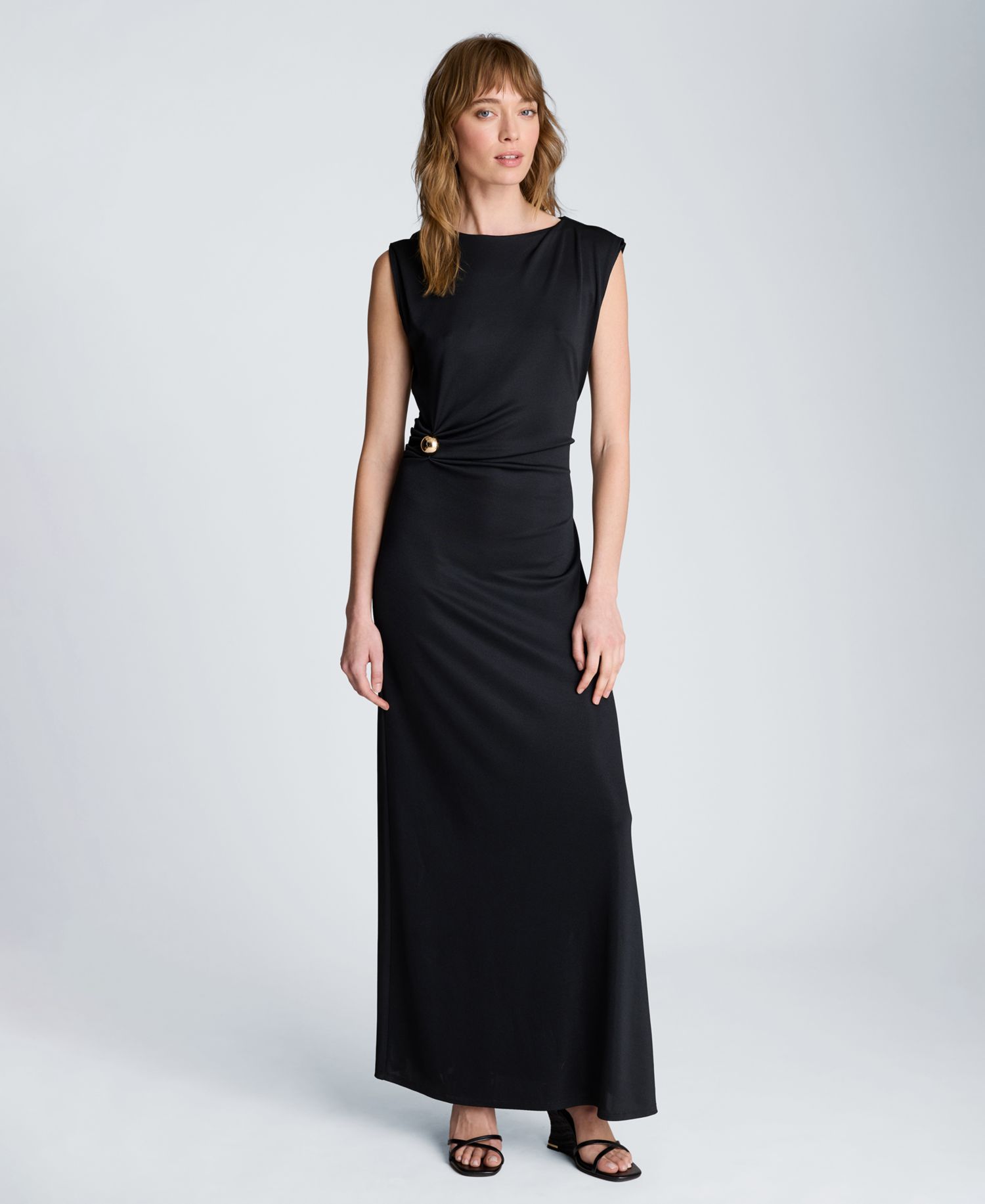 Women's Waist Drape Maxi Dress