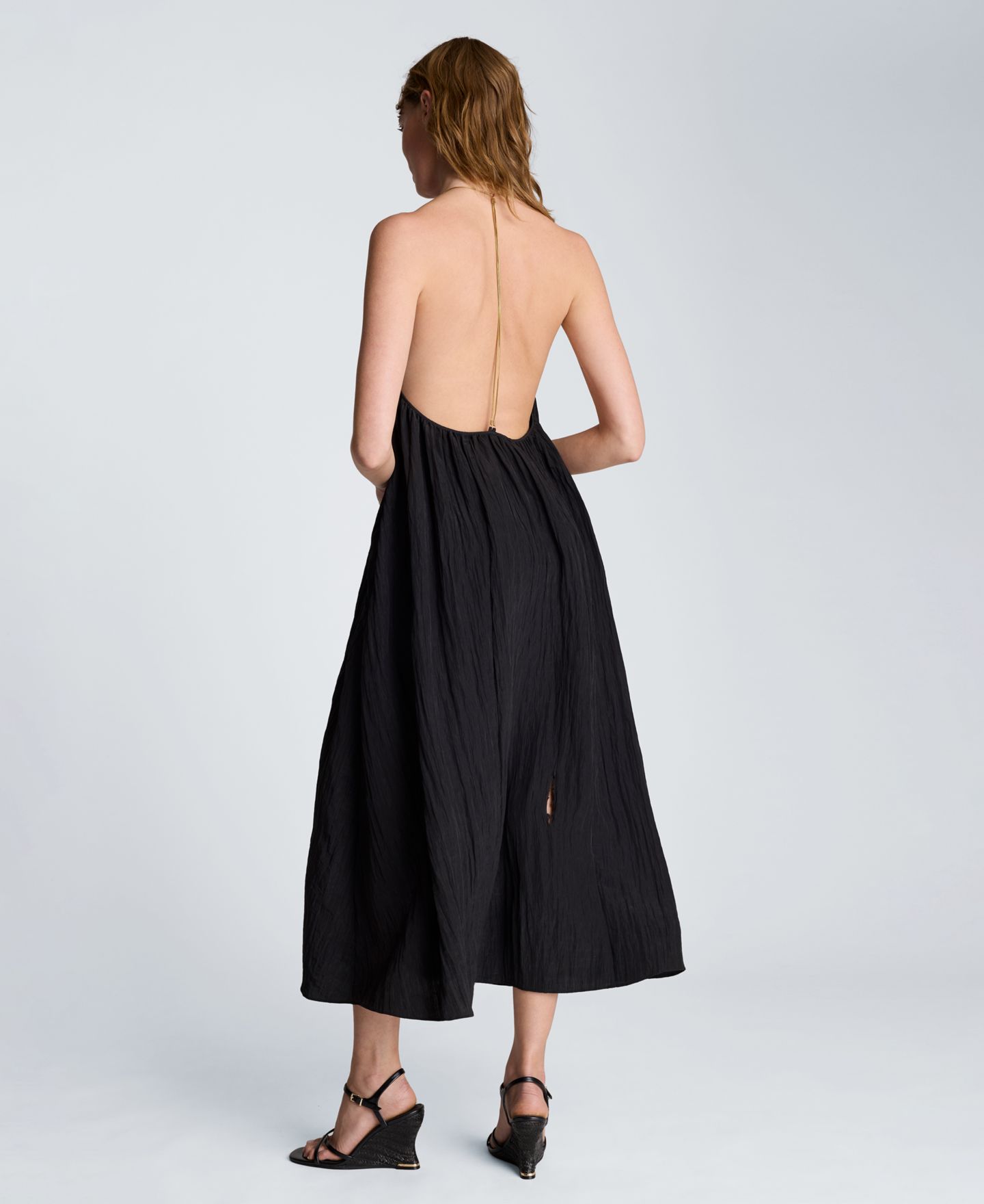 Женское платье Kenneth Cole Halter Neck Midi, цвет: Чёрный — фото 5