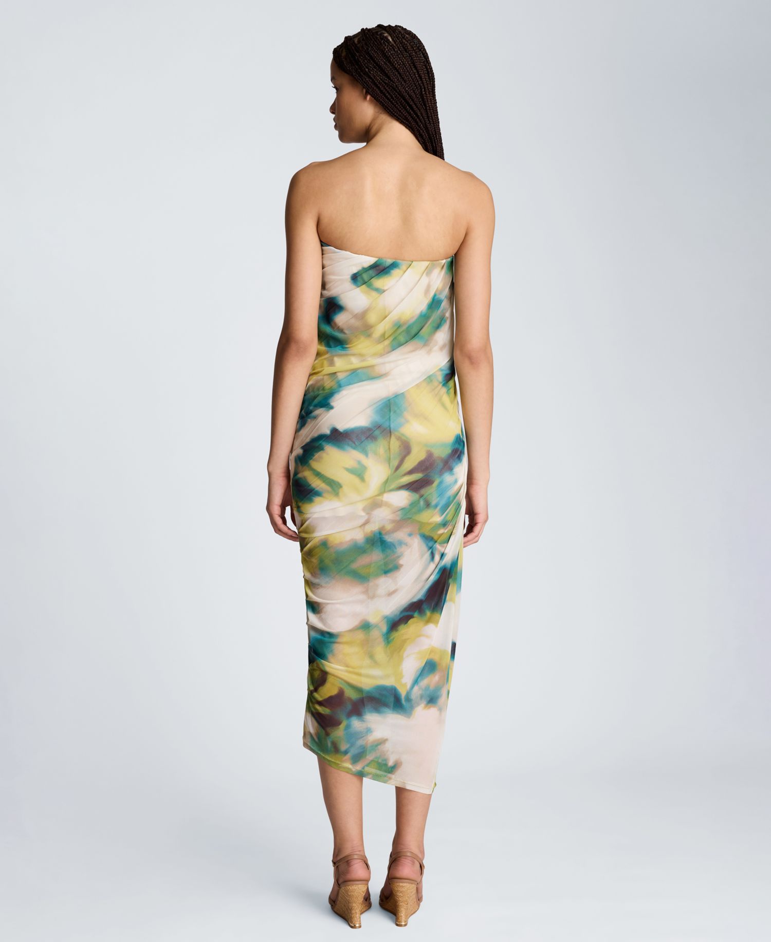 Women's Strapless Ruched Dress