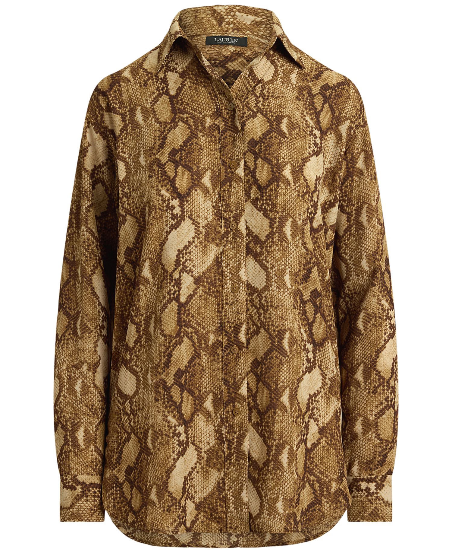 Petite Relaxed Button-Front Shirt