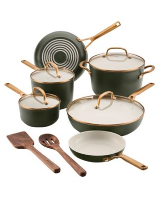 Design Series Hard-Anodized Ceramic Induction 12-Piece Cookware Set