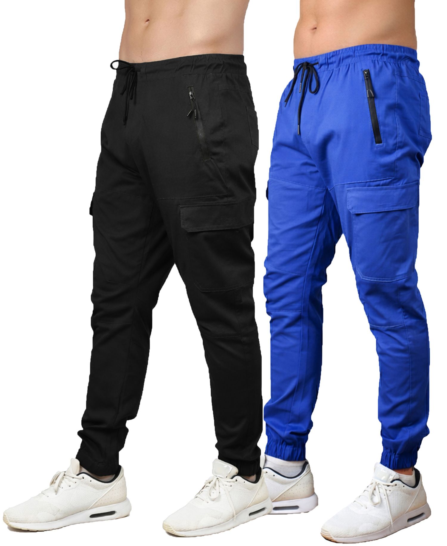 Men's Slim-Fit Cargo Jogger Pants, 2-Pack