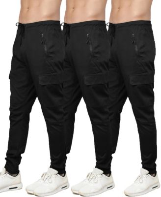 Men's Slim-Fit Cargo Jogger Pants, 3-Pack