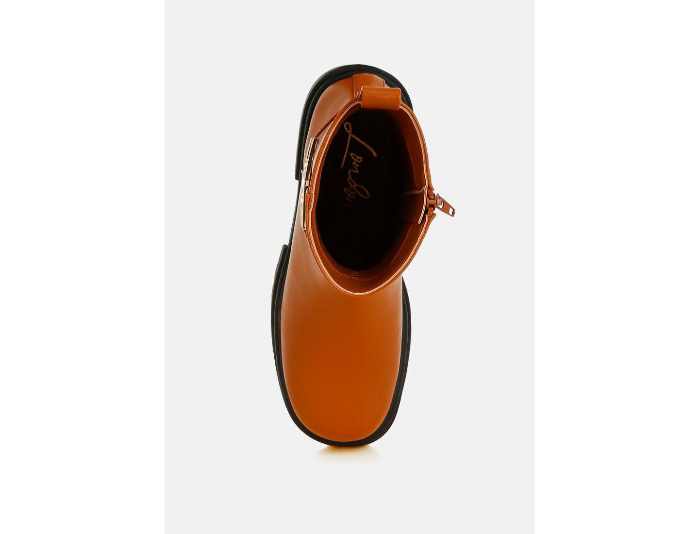 Женские ботинки London Rag Corsac Buckle Belt Ankle, цвет: Бежевый / Хаки — фото 8