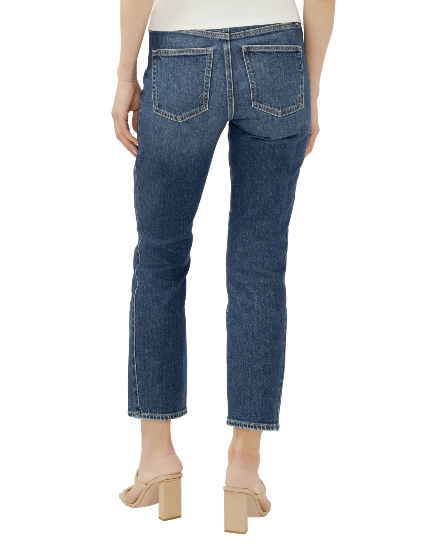 Women's Most Wanted Mid-Rise Straight-Leg Ankle Jeans