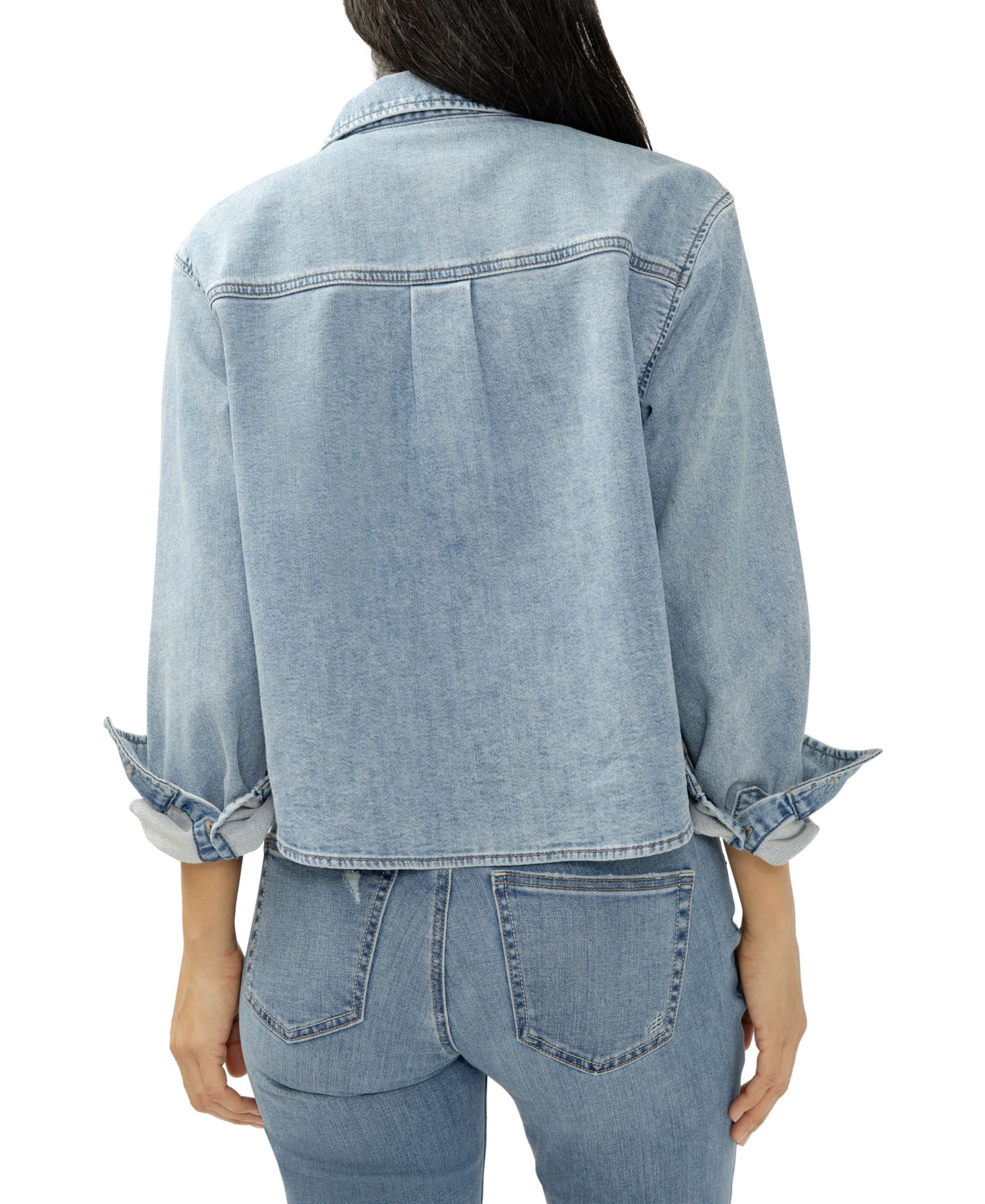 Women's Button-Front Knit Flex Shirt