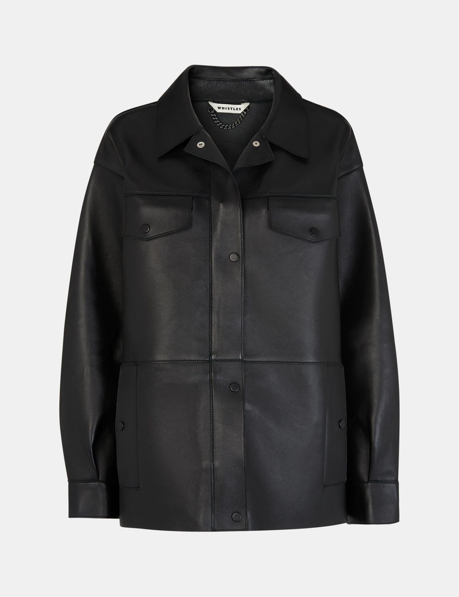 Women's Clean Bonded Leather Jacket