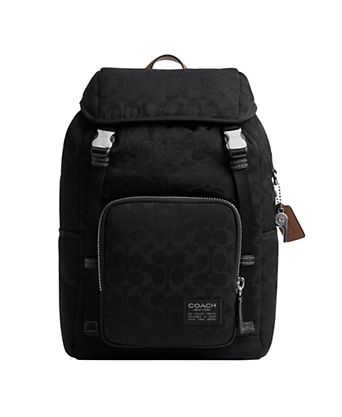 coach backpack purses on sale Outlet Large Court In Signature Canvas Signature coated canvas Inside zip cell phone and multifunction pockets Laptop compartment with zip closure Zip closure recycled polyester lining Top handle with 2 drop Outside zip pockets Adjustable shoulder straps Fits a 12 (zip compartment) or 13 (main compartment) laptop 10 3/4 (L) x 14 (H) x 5 1/4 (W) Style No. Coach Womens Backpacks in Women's