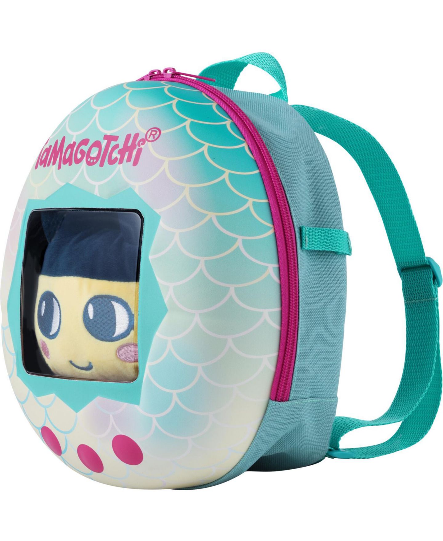 Детские мягкие игрушки Bandai Tamagotchi - Adventure Companion Backpack - Mametchi Plush — фото 2