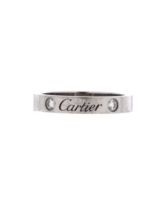 C de Cartier 2 Diamonds Wedding Band Ring