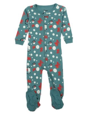 Toddler Matching Family One-Piece Cotton Sleep and Play Footed Pajamas