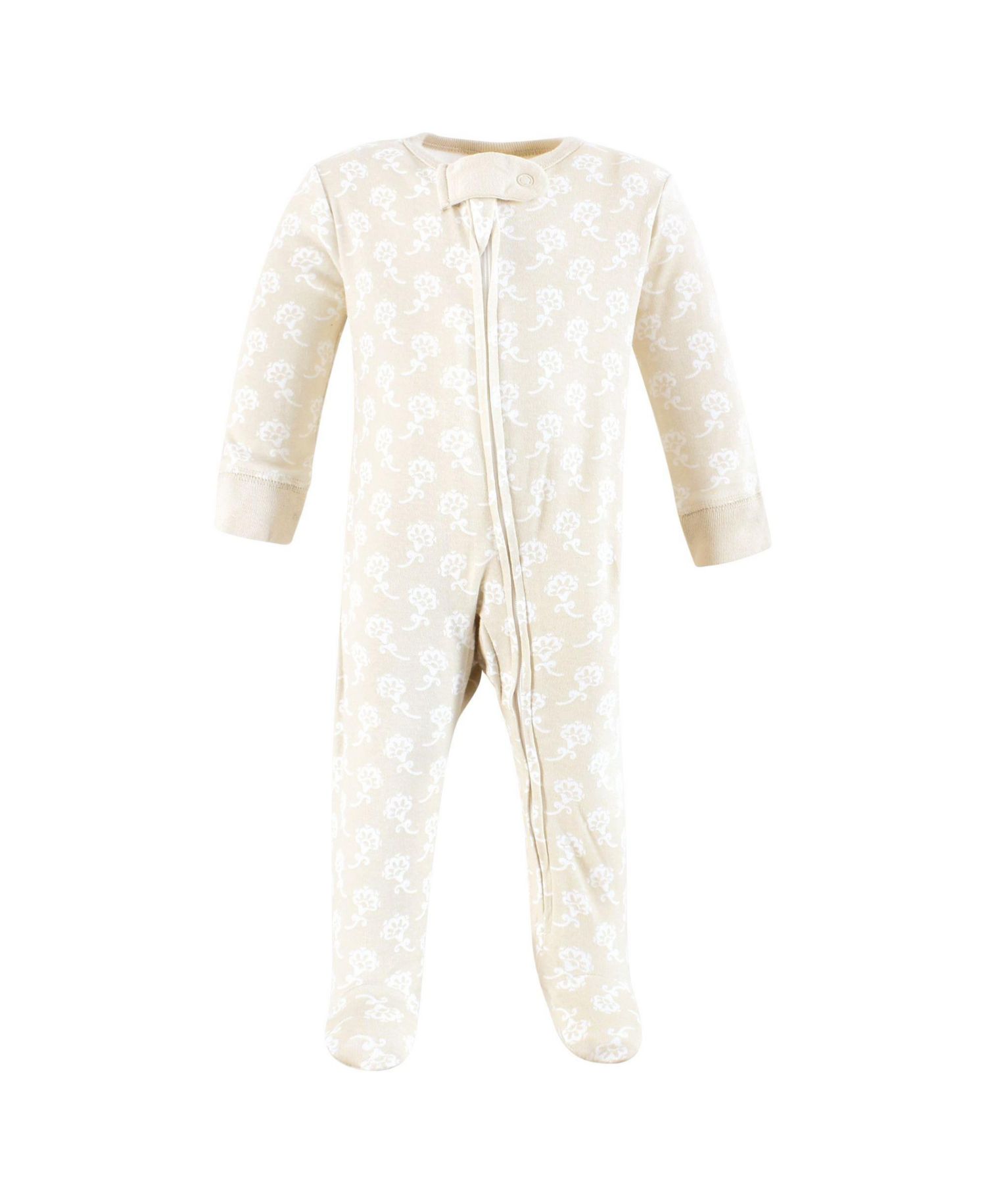Baby Girls Organic Cotton Sleep and Play, Traditional Floral, 0-3 Months