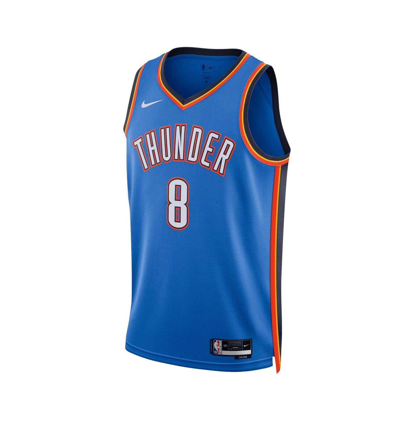Топ Nike Jalen Williams Blue Oklahoma City Thunder Swingman Jersey - Icon Edition — фото 2