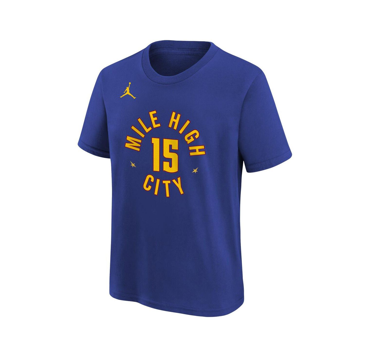 Big Boys and Girls Nikola Jokic Blue Denver Nuggets Statement Edition Name & Number T-Shirt