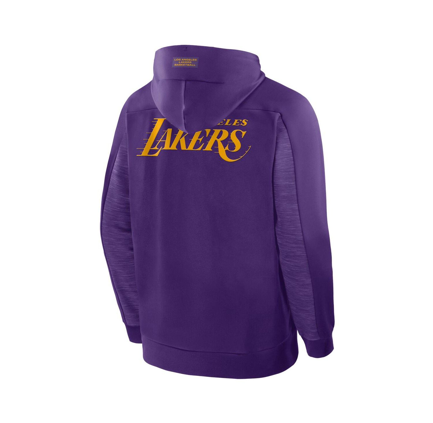 Men's Purple Los Angeles Lakers Back Door Cut Play Defender Full-Zip Hoodie