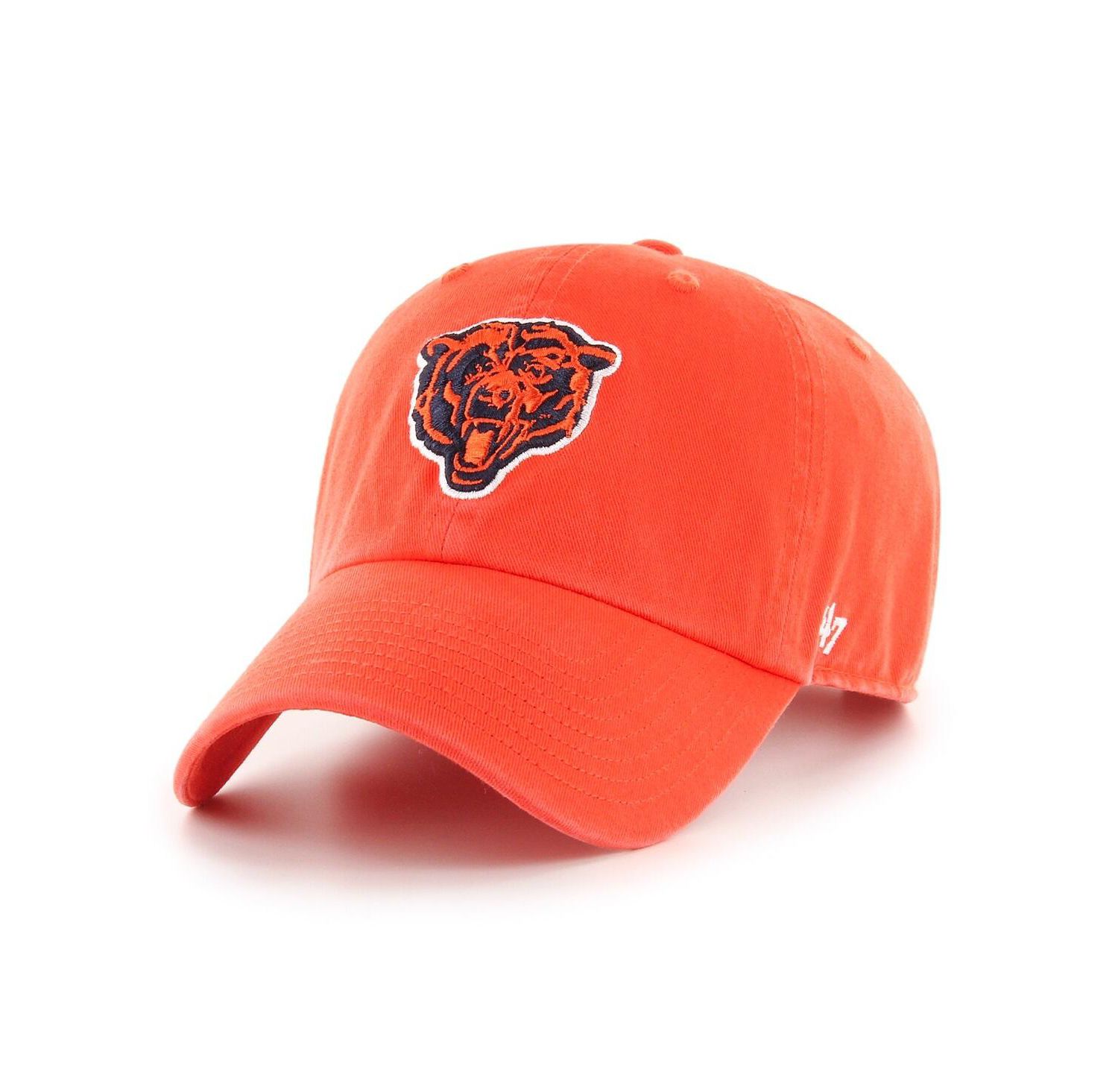 Men's Orange Chicago Bears Historic Logo Clean Up Adjustable Hat