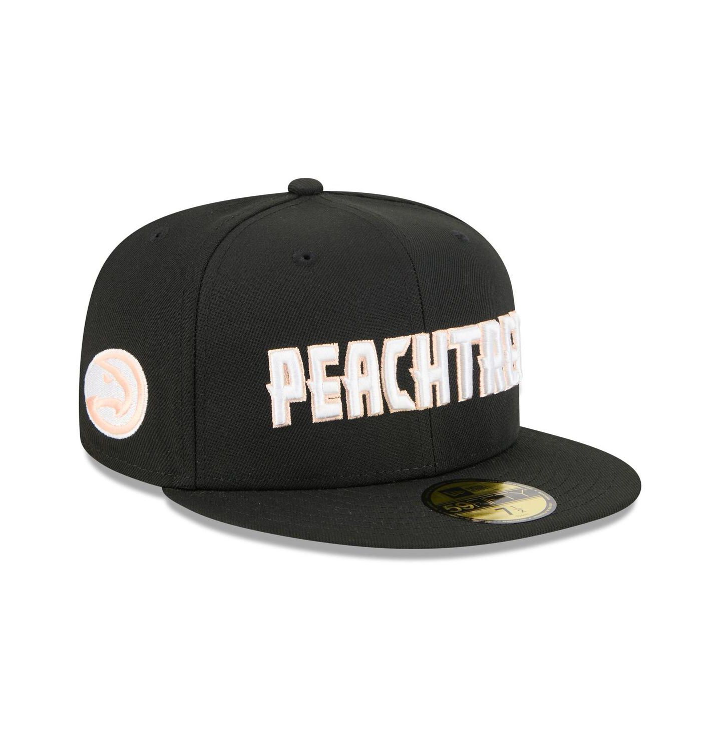 Мужская кепка New Era Black Atlanta Hawks 2025/26 City Edition 59FIFTY Fitted Hat — фото 1