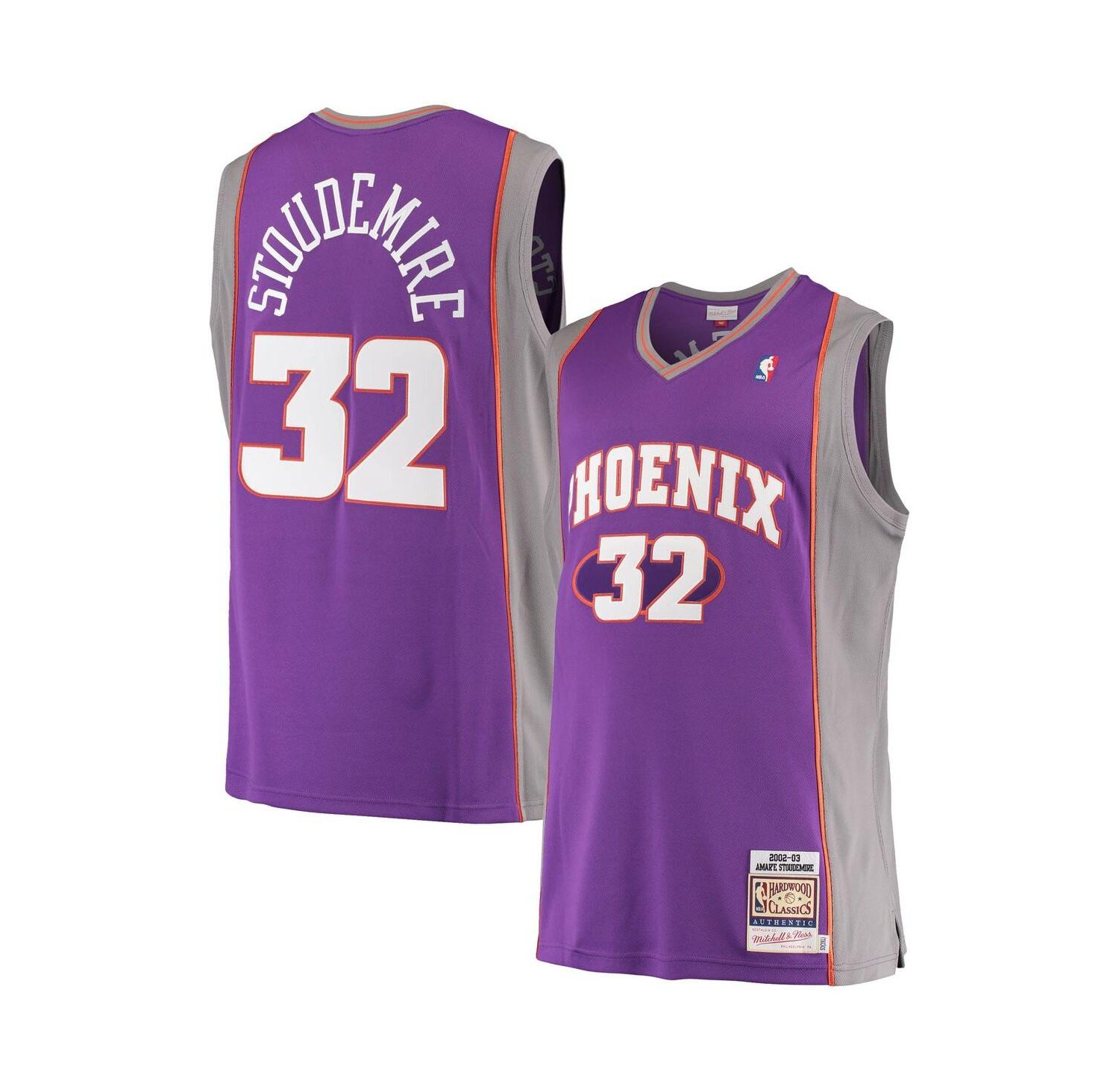Men's Amar'e Stoudemire Purple Phoenix Suns Hardwood Classics Authentic Jersey