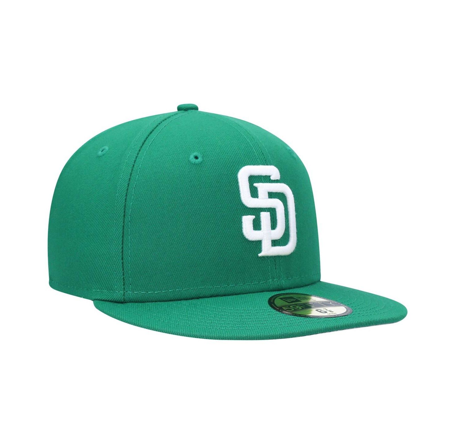 Men's Kelly Green San Diego Padres White Logo 59FIFTY Fitted Hat