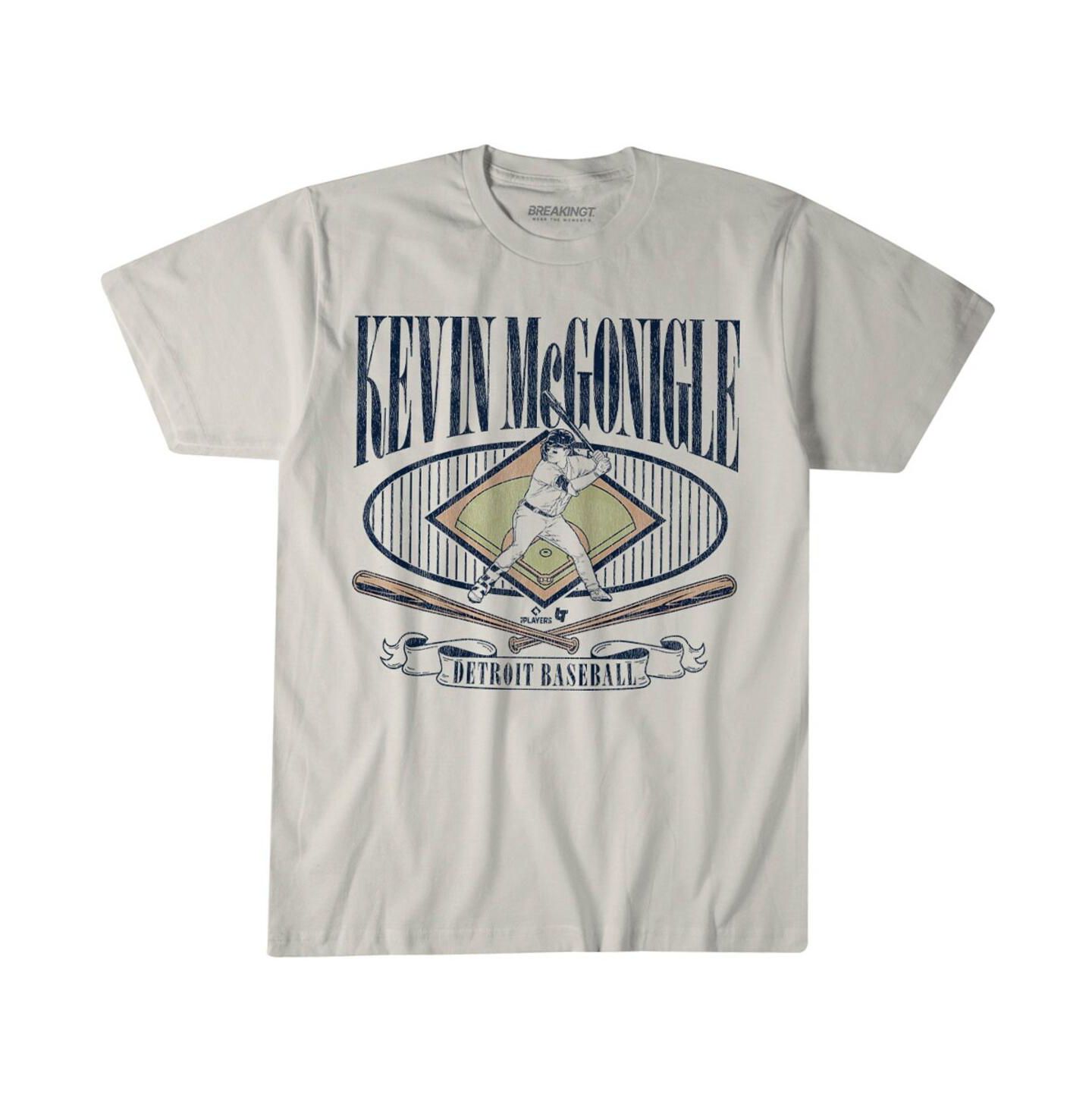 Футболка BreakingT Kevin McGonigle Cream Detroit Tigers — фото 1