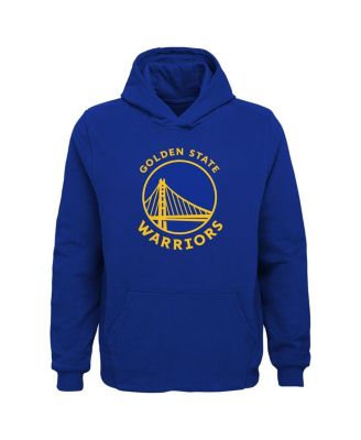 Big Boys and Girls Royal Golden State Warriors Primary Logo Pullover Hoodie