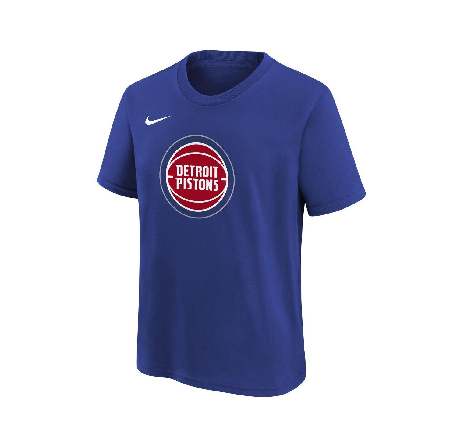 Big Boys and Girls Blue Detroit Pistons Team Essential Logo T-Shirt