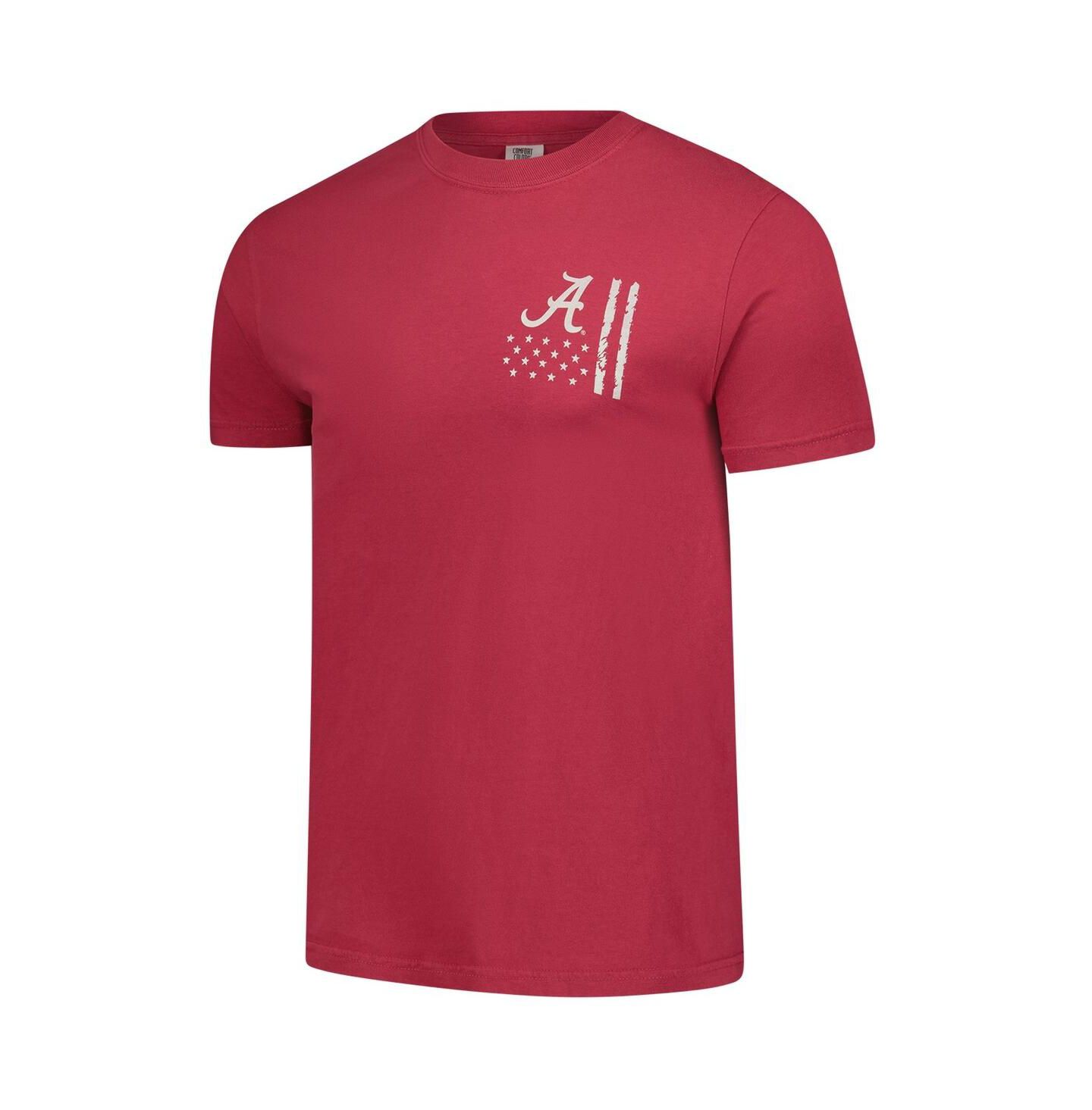 Мужская футболка Image One Crimson Alabama Crimson Tide Comfort Colors OHT Camo Overlay — фото 2