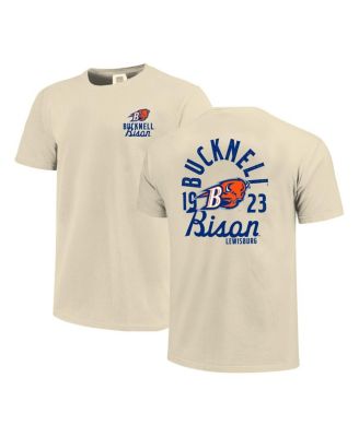 Men's Cream Bucknell Bison Comfort Colors Mascot Overlay T-Shirt