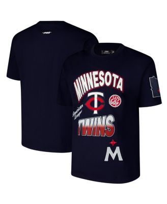 Men's Navy Minnesota Twins Turn It Up Dropped Shoulder T-Shirt