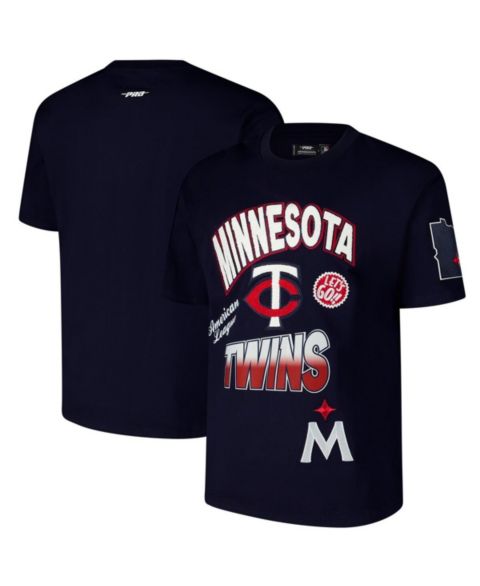 Мужская футболка Pro Standard Navy Minnesota Twins Turn It Up Dropped Shoulder