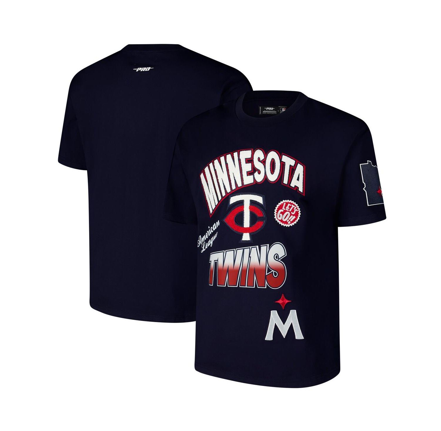 Men's Navy Minnesota Twins Turn It Up Dropped Shoulder T-Shirt
