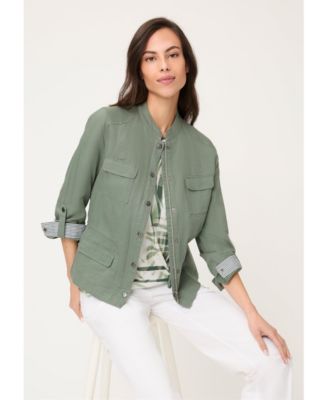 Women's Linen Blend Safari Jacket
