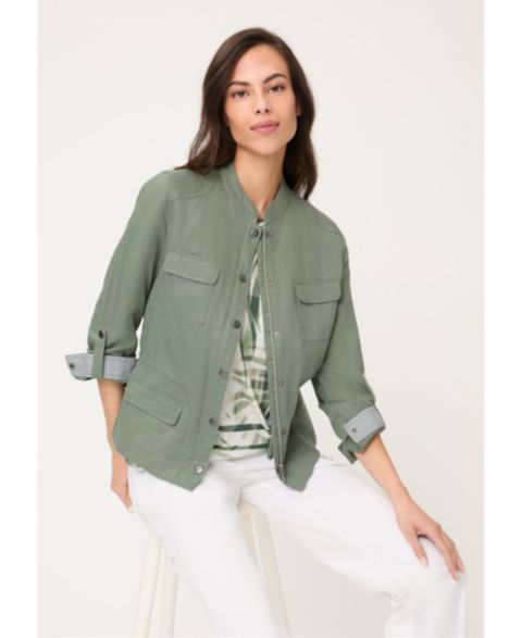 Женские куртки Olsen Women's Linen Blend Safari Jacket