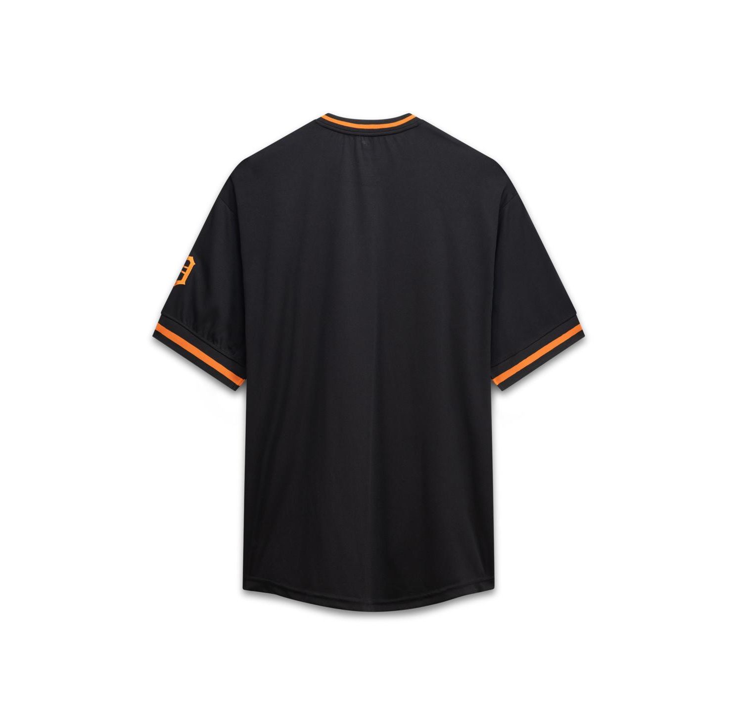 Men's Black Detroit Tigers Big & Tall Pop Texture V-Neck T-Shirt