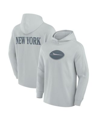 Men's Gray New York Jets Elements Blaze Tri-Blend Long Sleeve Hoodie T-Shirt