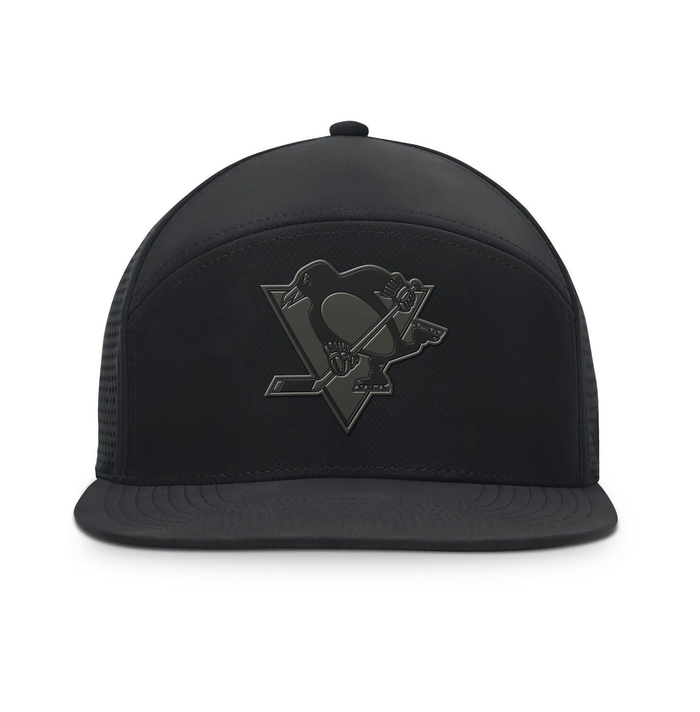 Мужская кепка Fanatics Black Pittsburgh Penguins Front Office Adjustable Hat — фото 2