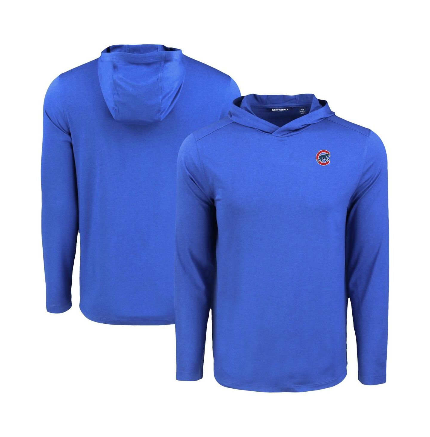 Мужское худи Cutter & Buck Royal Chicago Cubs Coastline Epic Comfort Eco Long Sleeve T-Shirt — фото 1