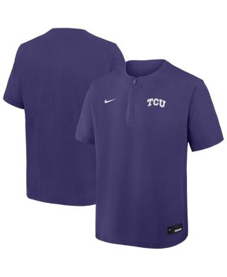Men's Purple TCU Horned Frogs Dri-FIT Quarter-Zip Windshirt