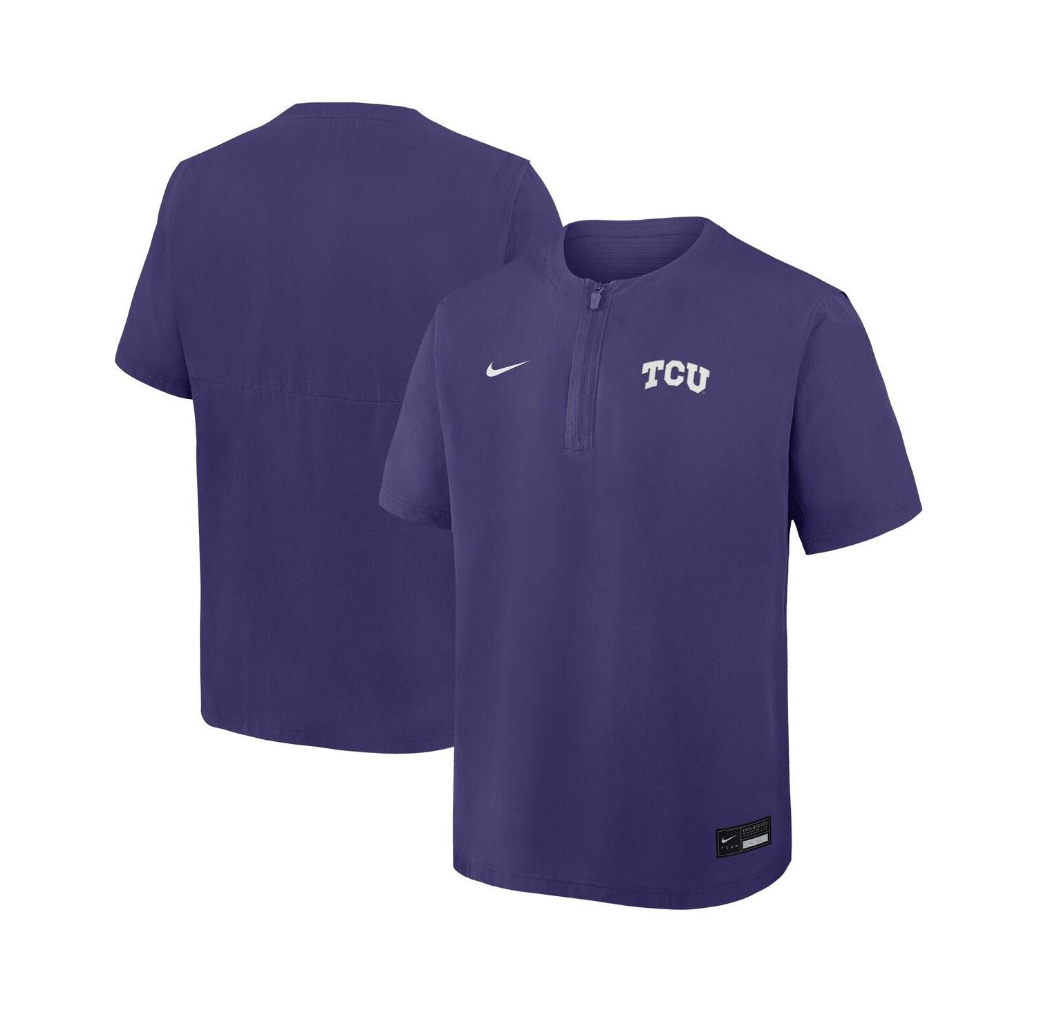 Men's Purple TCU Horned Frogs Dri-FIT Quarter-Zip Windshirt