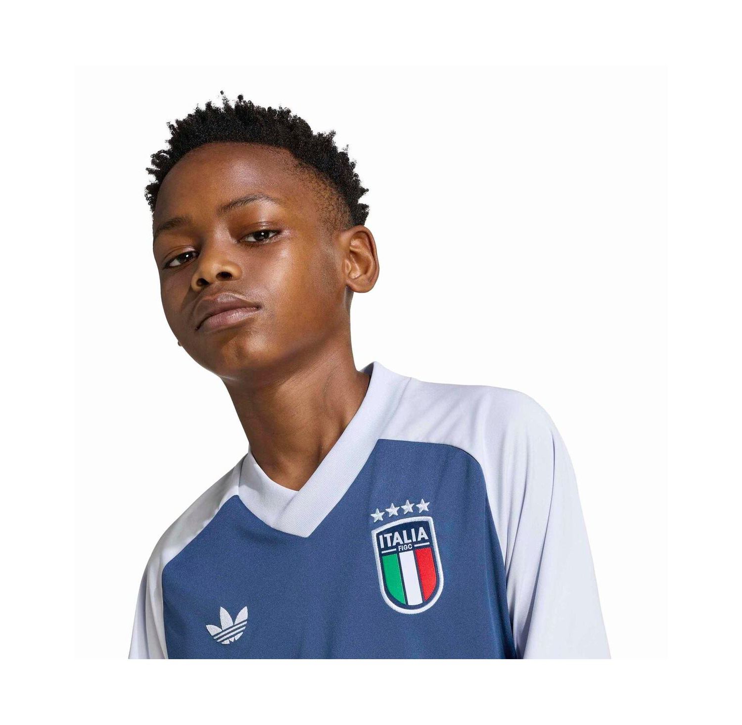 Big Boys and Girls Blue Italy National Team 2026 Pre-Match Jersey