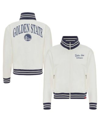 Women's Cream Golden State Warriors Athletic Club Collection Sutton French Terry Full-Zip Jacket
