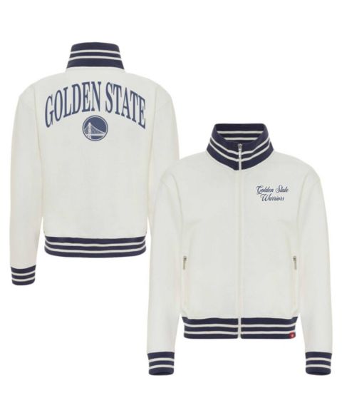 Женские куртки Sportiqe Women's Cream Golden State Warriors Athletic Club Collection Sutton French Terry Full-Zip Jacket