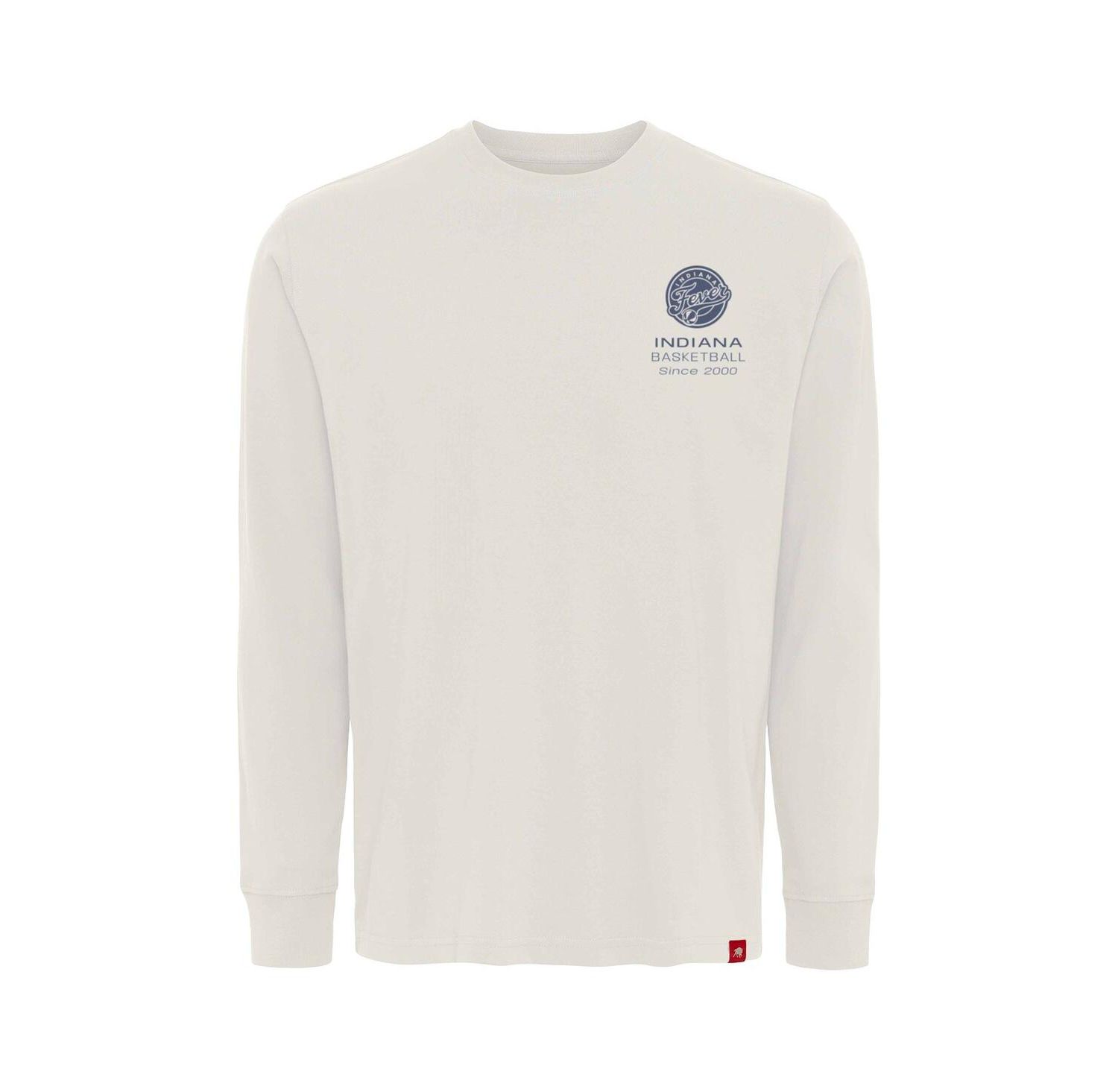 Men's and Women's Cream Indiana Fever Athletic Club Collection Sherwood Relaxed Fit Premium Long-Sleeve T-Shirt