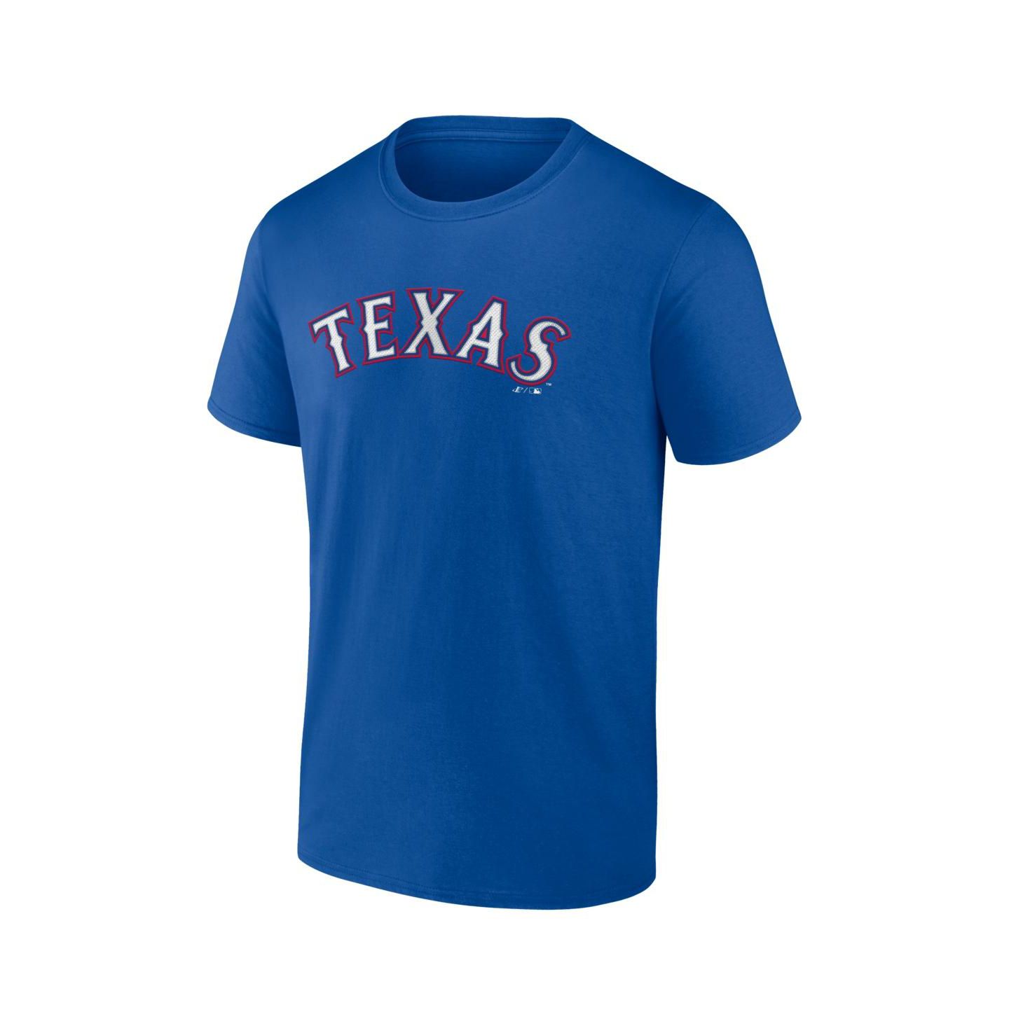 Мужская футболка Logo Athletic Royal Texas Rangers Wordmark — фото 2