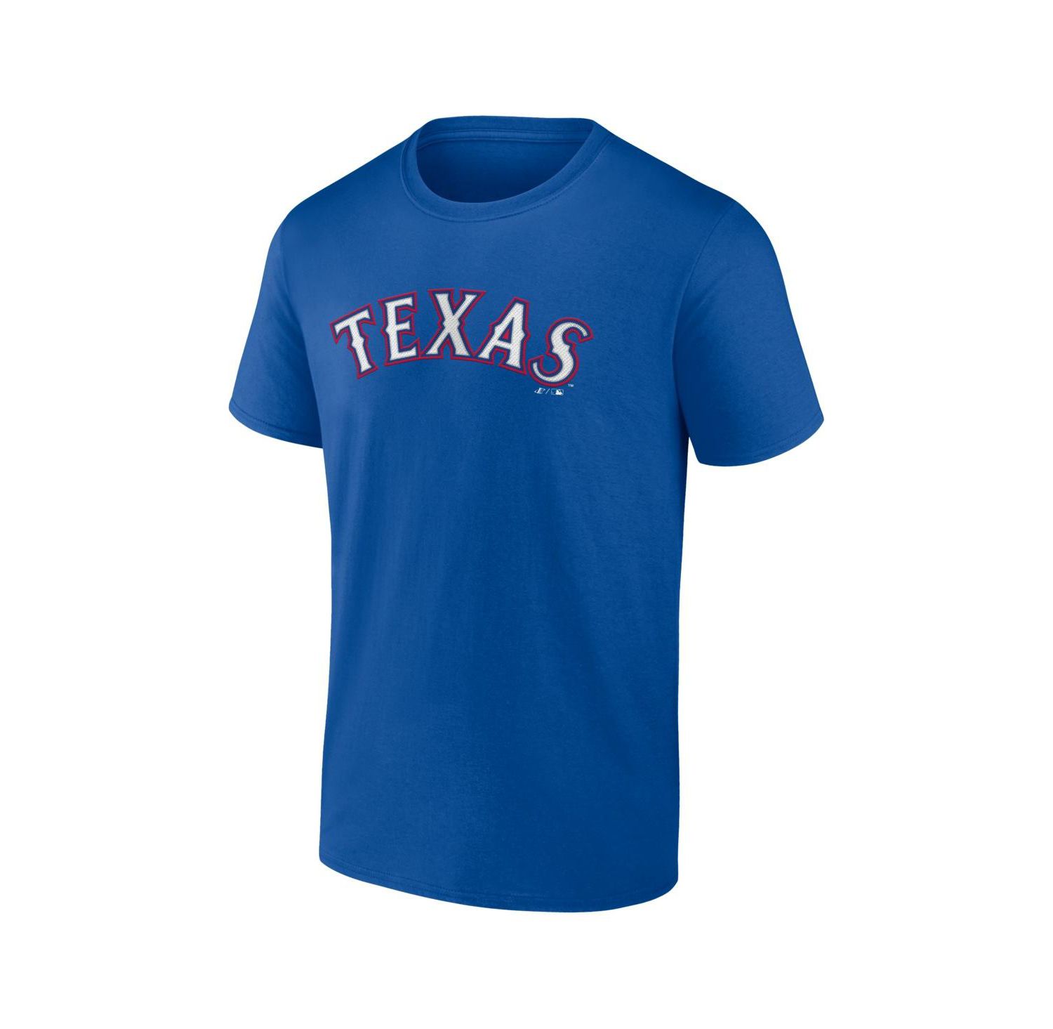 Men's Royal Texas Rangers Wordmark T-Shirt
